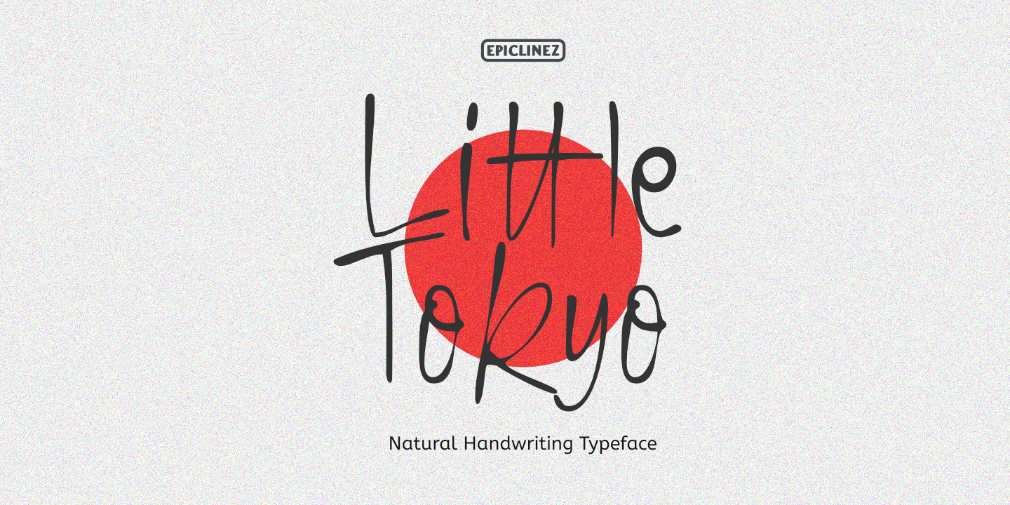 Beispiel einer Little Tokyo-Schriftart